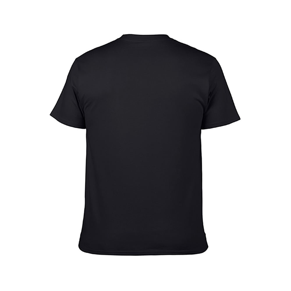 Death Row East Logo Men's Short Sleeve T-shirt - White on Black
