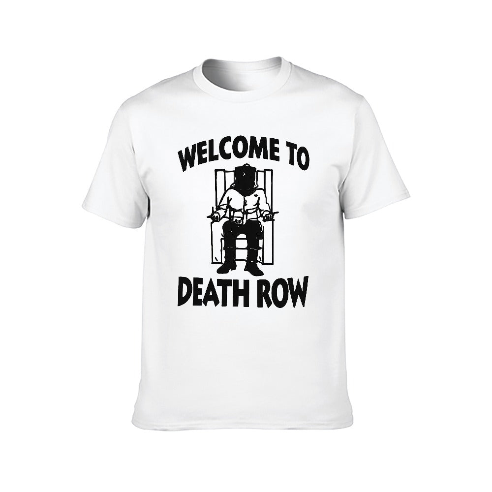 Welcome To Death Row Men's Short Sleeve T-shirt - White